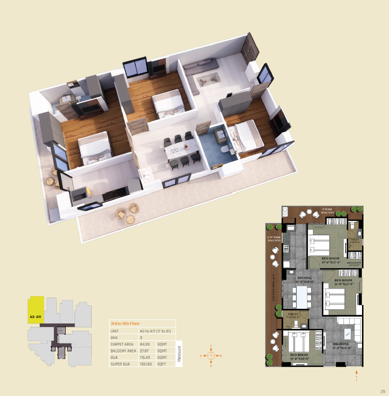 Suraj Enclave - Unit A3 to A11