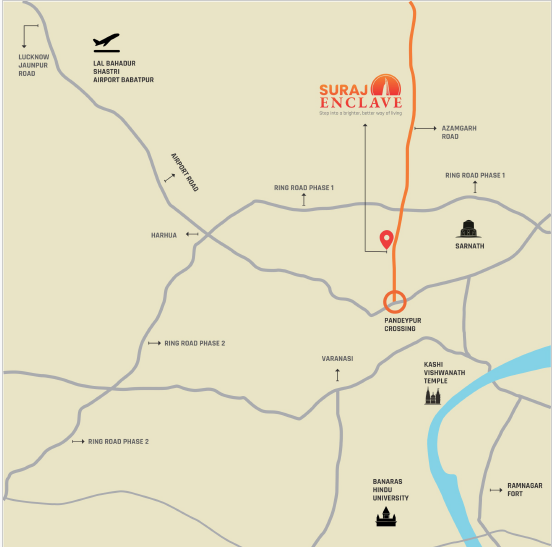 Suraj Enclave location map